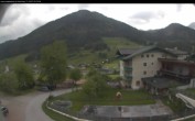 Archived image Webcam features a view of the Tennergebirge mountains 19:00