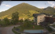 Archived image Webcam features a view of the Tennergebirge mountains 06:00