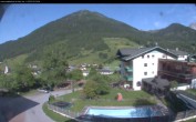 Archived image Webcam features a view of the Tennergebirge mountains 07:00