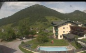 Archived image Webcam features a view of the Tennergebirge mountains 09:00