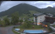 Archived image Webcam features a view of the Tennergebirge mountains 21:00