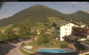 Archived image Webcam features a view of the Tennergebirge mountains 07:00