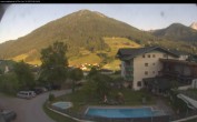Archived image Webcam features a view of the Tennergebirge mountains 05:00