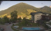Archived image Webcam features a view of the Tennergebirge mountains 06:00