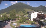Archived image Webcam features a view of the Tennergebirge mountains 07:00