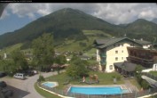 Archived image Webcam features a view of the Tennergebirge mountains 09:00