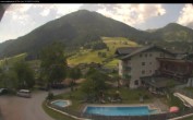 Archived image Webcam features a view of the Tennergebirge mountains 13:00