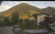 Archived image Webcam features a view of the Tennergebirge mountains 05:00