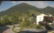 Archived image Webcam features a view of the Tennergebirge mountains 07:00