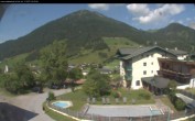 Archived image Webcam features a view of the Tennergebirge mountains 09:00