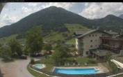 Archived image Webcam features a view of the Tennergebirge mountains 13:00
