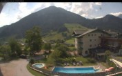 Archived image Webcam features a view of the Tennergebirge mountains 15:00