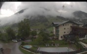 Archived image Webcam features a view of the Tennergebirge mountains 07:00