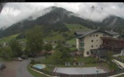 Archived image Webcam features a view of the Tennergebirge mountains 09:00