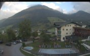 Archived image Webcam features a view of the Tennergebirge mountains 06:00