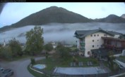 Archived image Webcam features a view of the Tennergebirge mountains 05:00
