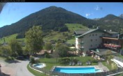 Archived image Webcam features a view of the Tennergebirge mountains 13:00