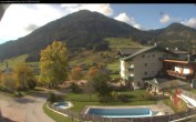 Archived image Webcam features a view of the Tennergebirge mountains 13:00