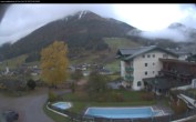 Archived image Webcam features a view of the Tennergebirge mountains 06:00