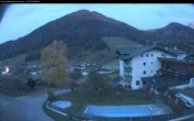 Archived image Webcam features a view of the Tennergebirge mountains 05:00