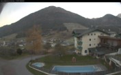 Archived image Webcam features a view of the Tennergebirge mountains 06:00