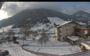 Archived image Webcam features a view of the Tennergebirge mountains 13:00