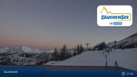 Archived image Webcam Zauchensee: Gamskogelhütte Restaurant 00:00