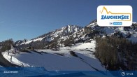 Archived image Webcam Zauchensee: Gamskogelhütte Restaurant 06:00