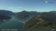 Archiv Foto Webcam Lugano - Paradiso: Monte San Salvatore 08:00