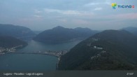 Archiv Foto Webcam Lugano - Paradiso: Monte San Salvatore 02:00