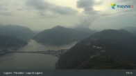 Archiv Foto Webcam Lugano - Paradiso: Monte San Salvatore 18:00
