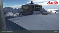 Archiv Foto Webcam Mittelallalin in Saas-Fee 08:00