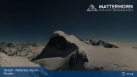 Archived image Webcam Matterhorn Glacier Paradise in Zermatt 19:00