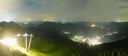 Archiv Foto Webcam Zwölferhorn im Salzkammergut 23:00