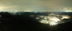 Archiv Foto Webcam Zwölferhorn im Salzkammergut 23:00