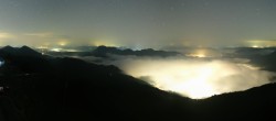 Archiv Foto Webcam Zwölferhorn im Salzkammergut 01:00