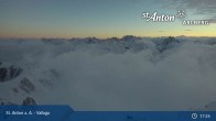 Archived image Webcam Valluga mountain in St. Anton 23:00