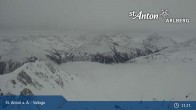 Archived image Webcam Valluga mountain in St. Anton 05:00