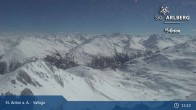 Archived image Webcam Valluga mountain in St. Anton 14:00