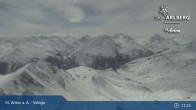 Archived image Webcam Valluga mountain in St. Anton 10:00