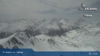 Archived image Webcam Valluga mountain in St. Anton 10:00