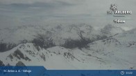Archived image Webcam Valluga mountain in St. Anton 14:00