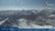 Archived image Webcam Valluga mountain in St. Anton 10:00