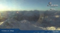 Archived image Webcam Valluga mountain in St. Anton 07:00