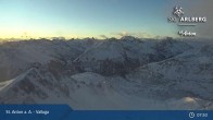 Archived image Webcam Valluga mountain in St. Anton 07:00