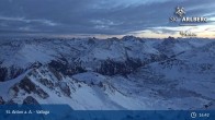 Archived image Webcam Valluga mountain in St. Anton 00:00