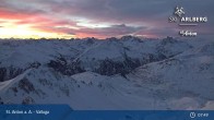 Archived image Webcam Valluga mountain in St. Anton 07:00