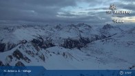 Archived image Webcam Valluga mountain in St. Anton 04:00