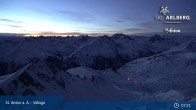 Archived image Webcam Valluga mountain in St. Anton 06:00