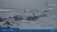 Archived image Webcam Valluga mountain in St. Anton 08:00